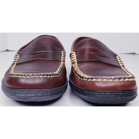 T.B. PHELPS Traditions Key West Penny Loafers Leather Brown Men's Size 9.5M VGUC - Picture 9 of 16